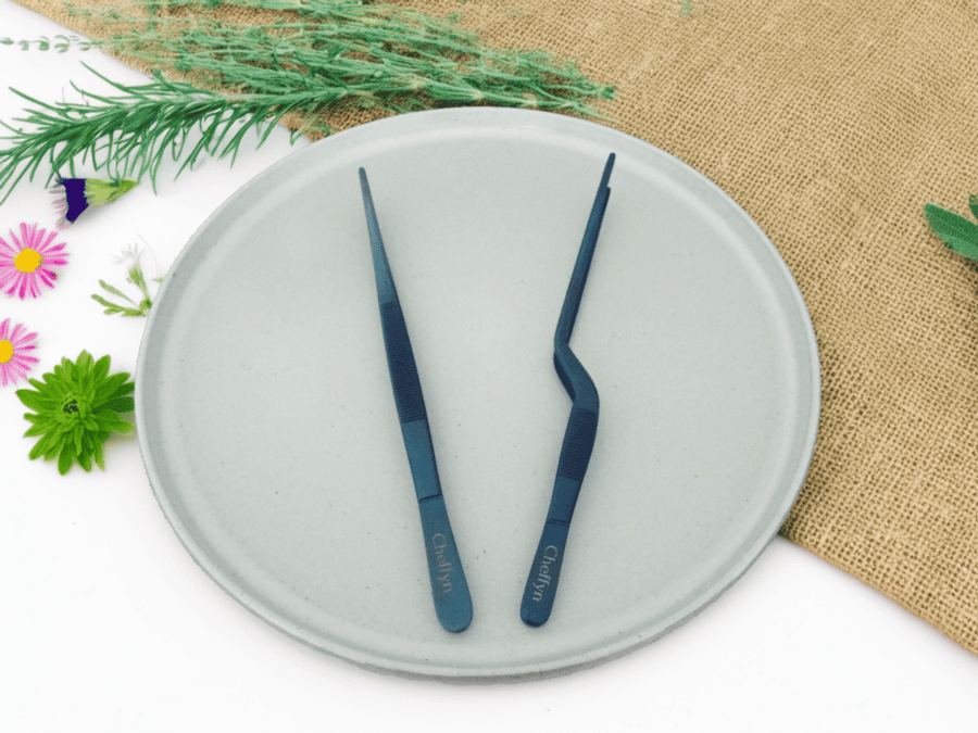 Plating Tweezers Metalic Blue